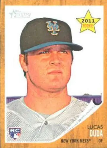 2011 Topps Heritage #333 Lucas Duda NMMT RC Rookie Mets ID:7502 - Baseball Card Single