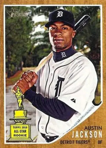 2011 Topps Heritage #335 Austin Jackson NMMT Tigers ID:7504 - Baseball Card Single