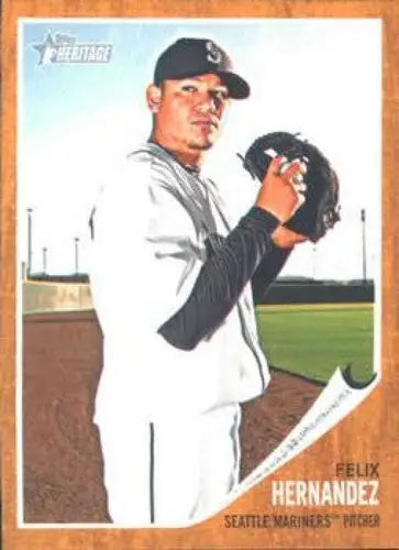 2011 Topps Heritage #346 Felix Hernandez NMMT Mariners ID:7510 - Baseball Card Single