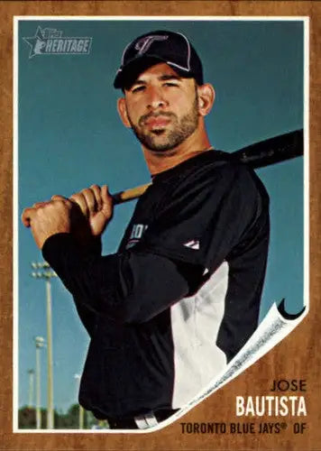 2011 Topps Heritage #356 Jose Bautista NM-MT Blue Jays - Baseball Card Single