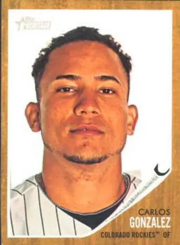 2011 Topps Heritage #373 Carlos Gonzalez NMMT Rockies ID:7515 - Baseball Card Single