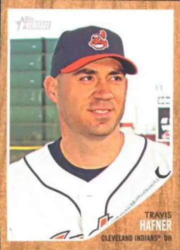 Original gloss 2011 Topps Heritage Travis Hafner NMMT Indians baseball card image