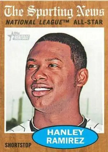 2011 Topps Heritage #393 Hanley Ramirez NMMT Marlins AS ID:7522 - Baseball Card Single