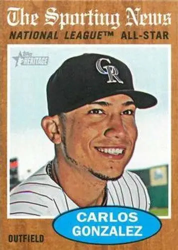 2011 Topps Heritage #396 Carlos Gonzalez NMMT Rockies AS ID:7523 - Baseball Card Single