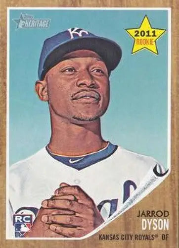 2011 Topps Heritage #414 Jarrod Dyson NM-MT RC Rookie Royals ID:70860 - Baseball Card Single