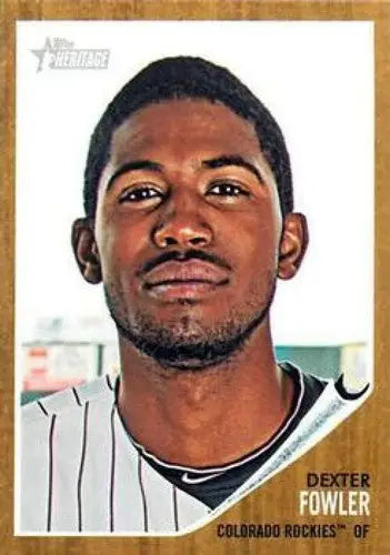 2011 Topps Heritage #415 Dexter Fowler NMMT Rockies ID:7527 - Baseball Card Single