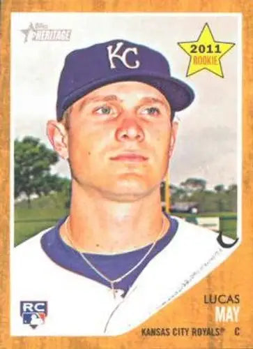 2011 Topps Heritage #417 Lucas May NMMT RC Rookie Royals ID:7529 - Baseball Card Single
