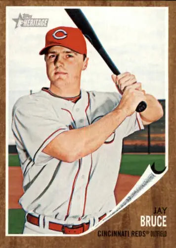 2011 Topps Heritage #80 Jay Bruce NM-MT Reds - Baseball Card Single