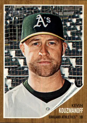 2011 Topps Heritage #82 Kevin Kouzmanoff NM-MT Athletics ID:72300 - Baseball Card Single