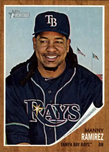 2011 Topps Heritage #87 Manny Ramirez NM-MT Rays ID:81222 - Baseball Card Single