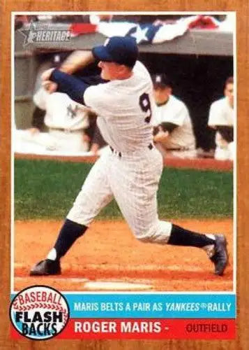 2011 Topps Heritage Baseball Flashbacks #BF-3 Roger Maris NM-MT Yankees ID:72643 - Baseball Card Single