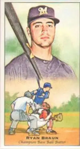 Original gloss of Ryan Braun baseball card from 2011 Topps Kimball Champions series