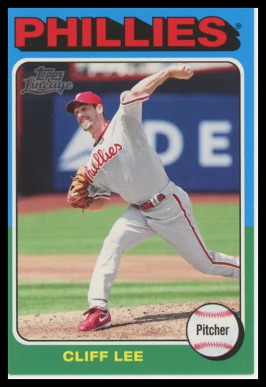 2011 Topps Lineage - 1975 Topps Minis Cliff Lee 169 Philadelphia Phillies LP - Baseball Card Single