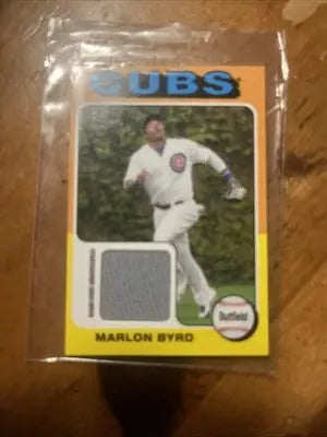 Marlon Byrd Cubs baseball card from 2011 Topps Marlon Byrd Game-Used Memorabilia collection