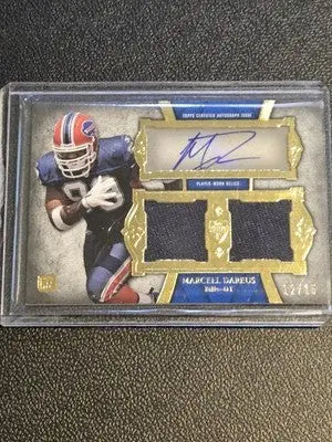 2011 Topps Supreme #SADR-MD Marcell Dareus Autographed Dual Relics #/15 - Football Card Single