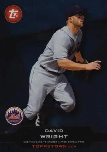 2011 Topps Topps Town David Wright baseball card with original gloss Mets ID 8229