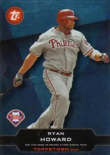 2011 Topps Topps Town Ryan Howard Phillies baseball card front view