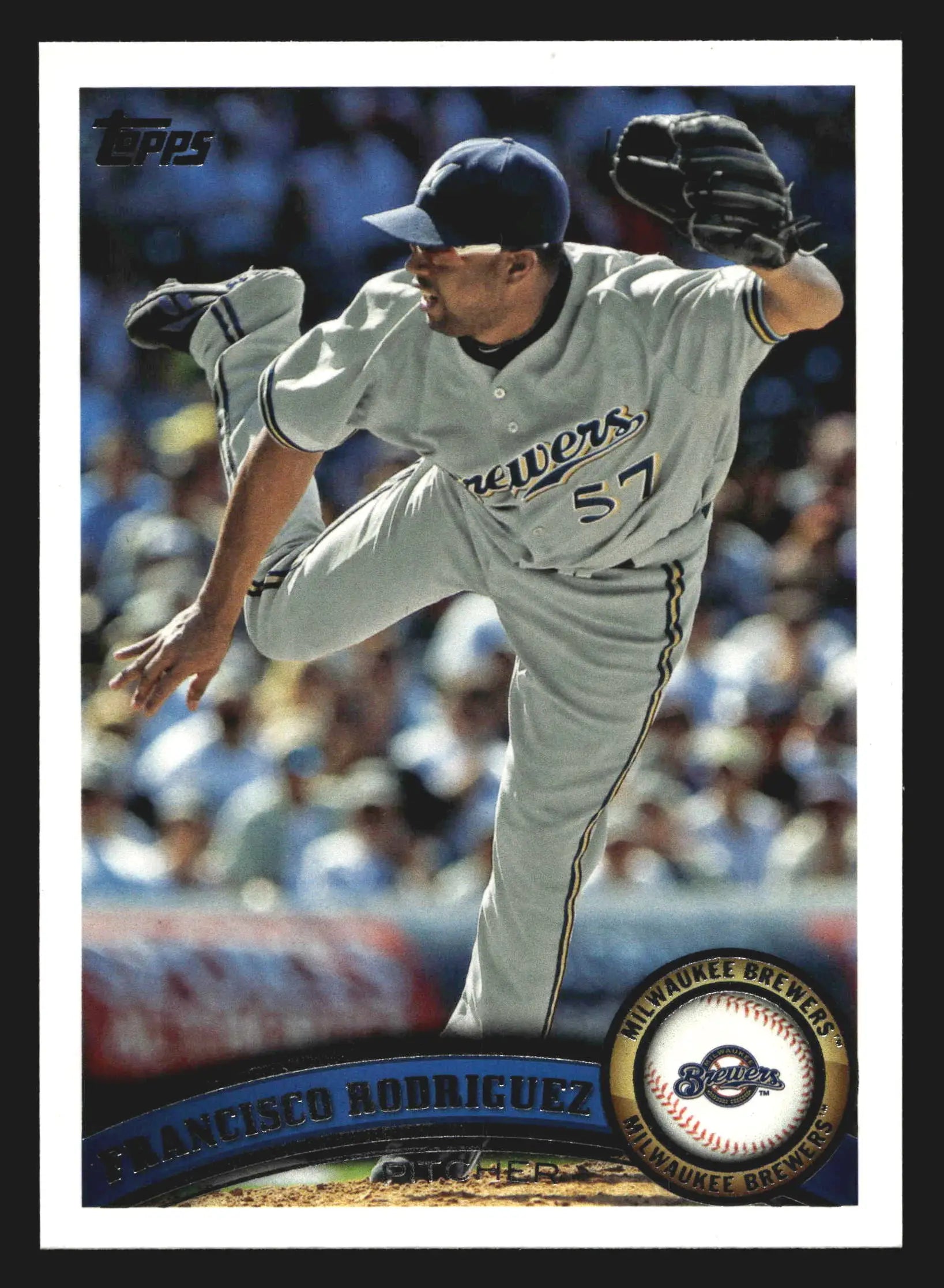 2011 Topps Update Francisco Rodriguez #US244 Milwaukee Brewers - Baseball Card Single