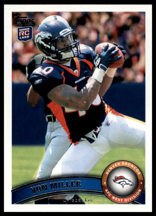 2011 Topps Von Miller RC 427 Denver Broncos NM - Football Card Single