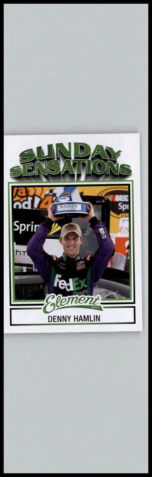 2011 Wheels Element #68 Denny Hamlin Joe Gibbs Racing - Racing Card Single