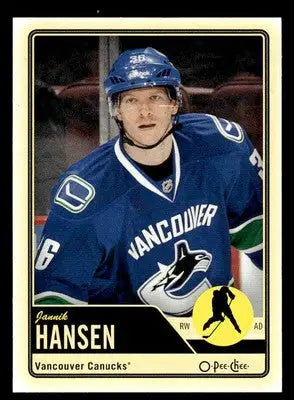 2012-13 O-Pee-Chee #138 Jannik Hansen - Hockey Card Single