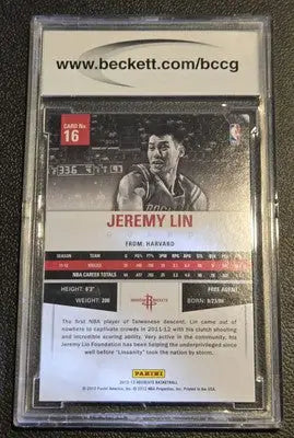 2012-13 Panini Absolute #16 Jeremy Lin BCCG 10 - Basketball Card Single