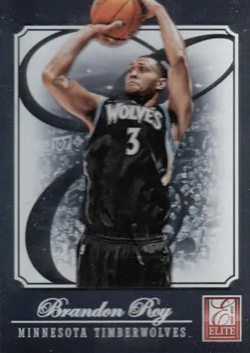 Brandon Roy basketball card from Panini Elite 2012-13 with original gloss and Timberwolves