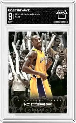 A graded Kobe Bryant basketball trading card from Panini Kobe Anth series