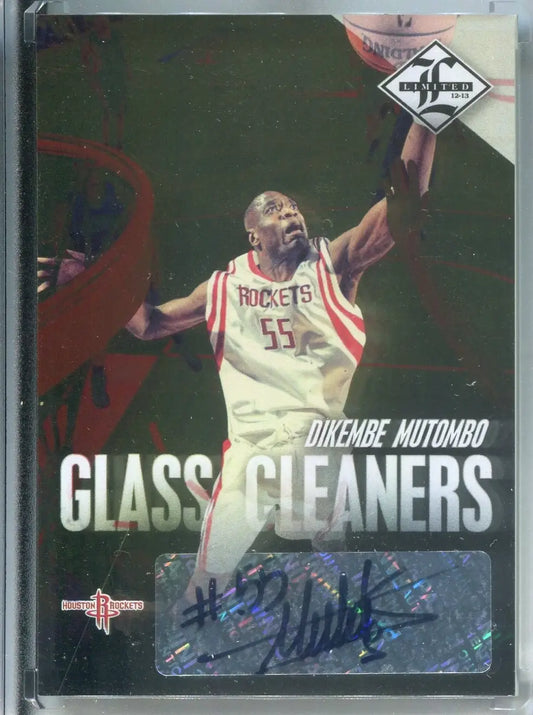 2012-13 Panini Limited Dikembe Mutombo Glass Cleaners #23 Auto Autograph /99 - Basketball Card Single