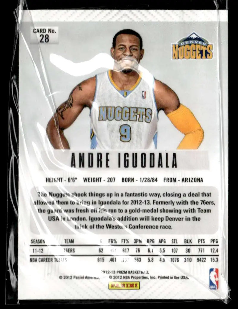 2012-13 Panini Prizm #28 Andre Iguodala - Basketball Card Single