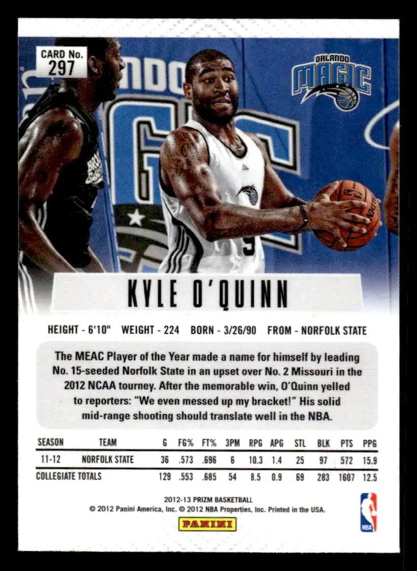 2012-13 Panini Prizm #297 Kyle O’Quinn - Basketball Card Single