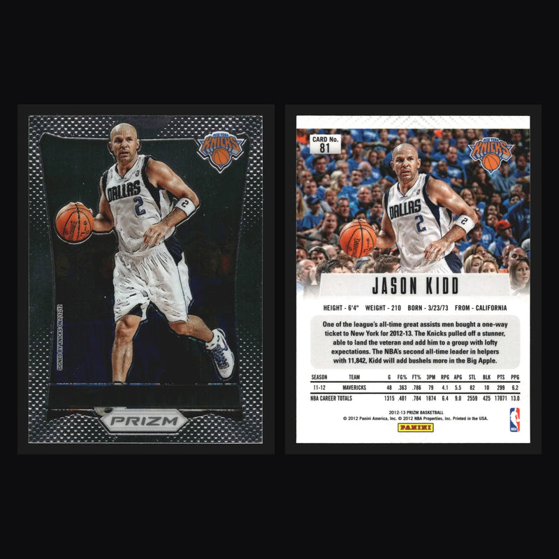 2012-13 Panini Prizm #81 Jason Kidd New York Knicks HOF