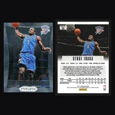 2012-13 Panini Prizm Serge Ibaka #69 Oklahoma City Thunder - Basketball Card Single
