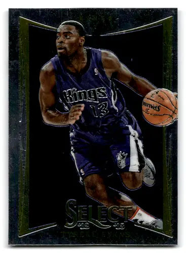 Original gloss Panini Select basketball trading card featuring Tyreke Evans Sac Kings