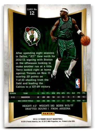 2012-13 Panini Select #12 Jason Terry EX/NM Celtics ID:67497 - Basketball Card Single