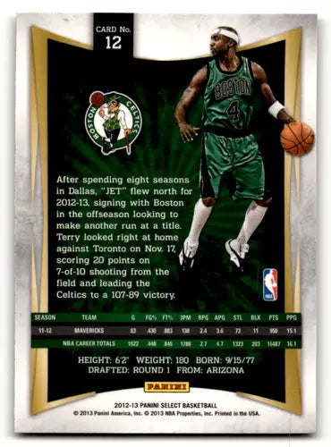 2012-13 Panini Select #12 Jason Terry NM Near Mint Celtics ID:58707 - Basketball Card Single