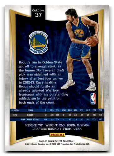 2012-13 Panini Select #37 Andrew Bogut EX/NM Warriors ID:67432 - Basketball Card Single