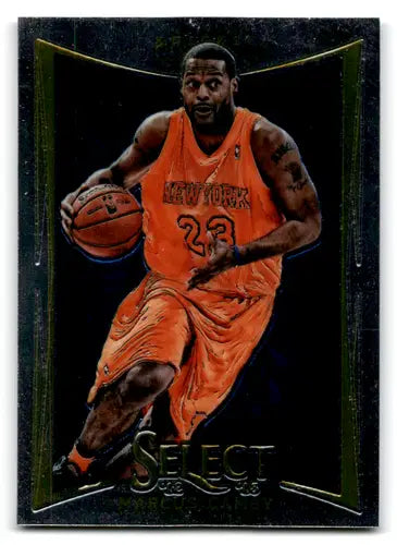 Amare Stoudemire basketball card from Panini Select featuring Marcus Camby original gloss