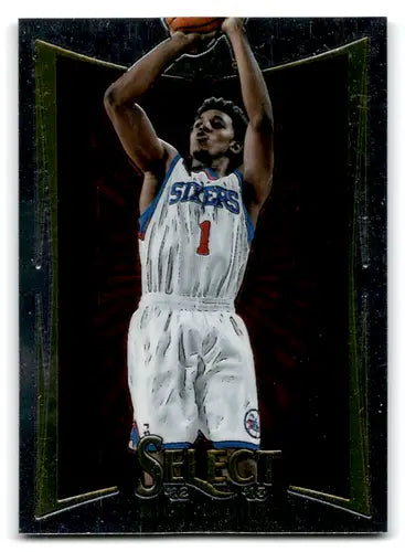 Original gloss basketball trading card of Nick Young from Panini Select 2012-13