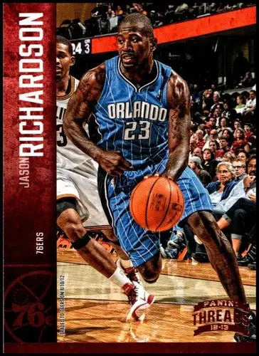 Basketball card featuring Jason Richardson from Panini Threads with original gloss