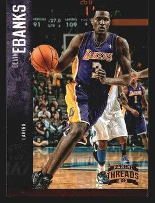 2012-13 Panini Threads #68 Devin Ebanks Los Angeles Lakers