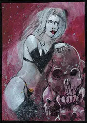 2012 5finity Lady Death Sketch Series Two Sketch Card by Alfredo Freddy Lopez V2 - Non-Sports Card Single