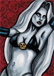 2012 5finity Lady Death Sketch Series Two Sketch Card by Ashleigh Popplewell V1 - Other