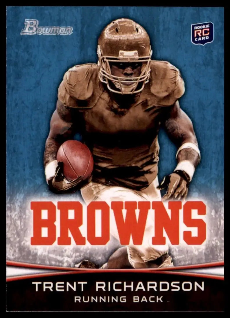 2012 Bowman Trent Richardson #120 Rookie Cleveland Browns Football Card NFL - Football Card Single