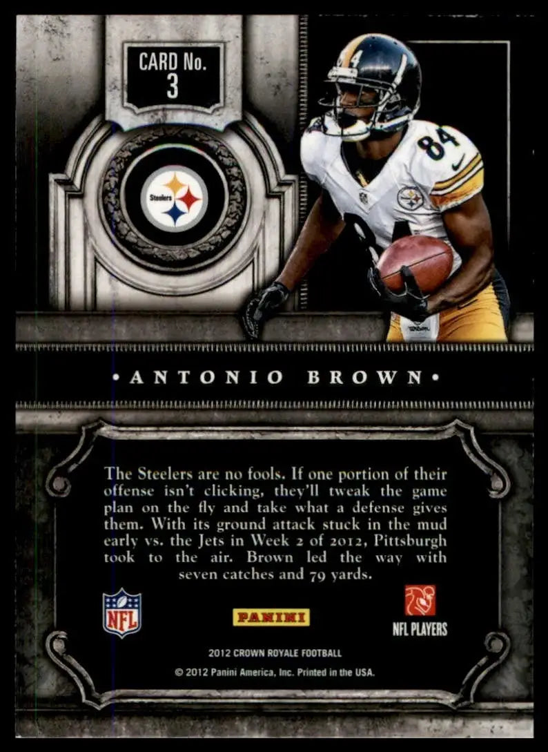 2012 Crown Royale - Majestic Motion Antonio Brown #3