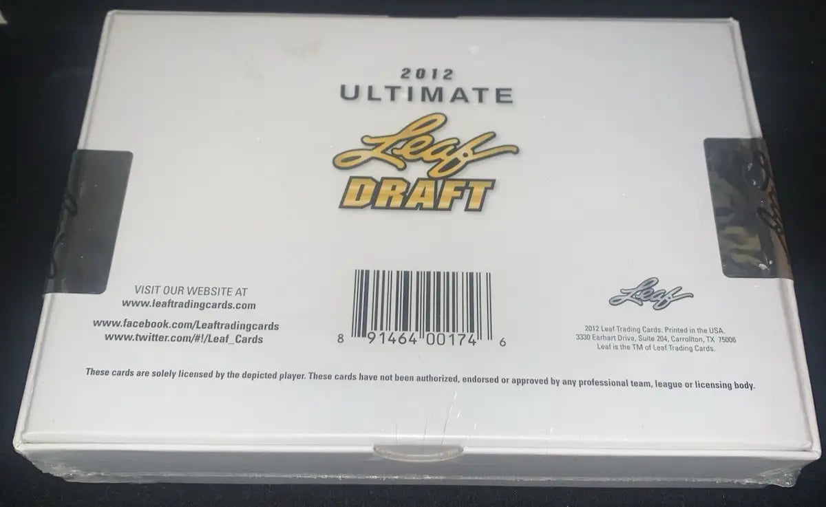 2012 Leaf Ultimate Draft Football Hobby Box - 3 Auto/Box - Factory Sealed
