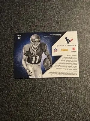 2012 Panini Absolute #12 DeVier Posey War Room Materials - Football Card Single