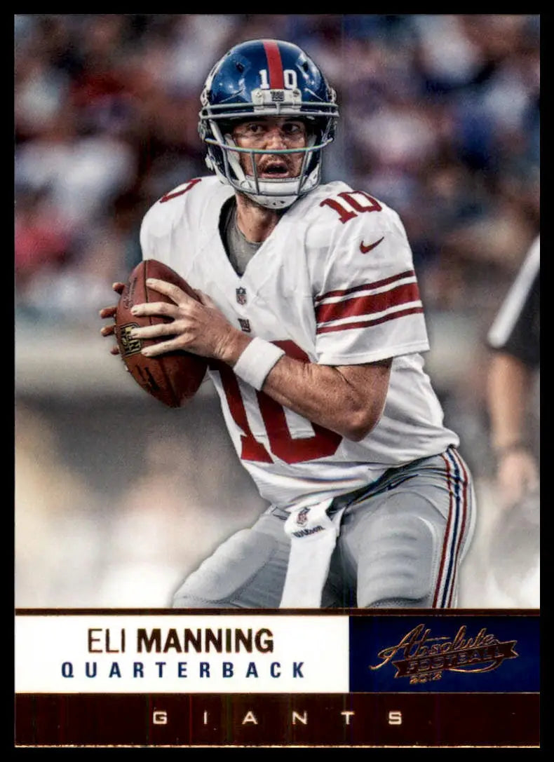 2012 Panini Absolute Eli Manning 66 New York Giants NM - Football Card Single