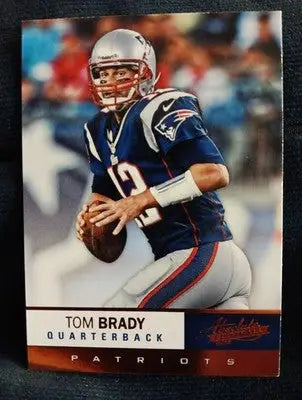 2012 Panini Absolute Football - Tom Brady #34. Patriots. EX - Football Card Single