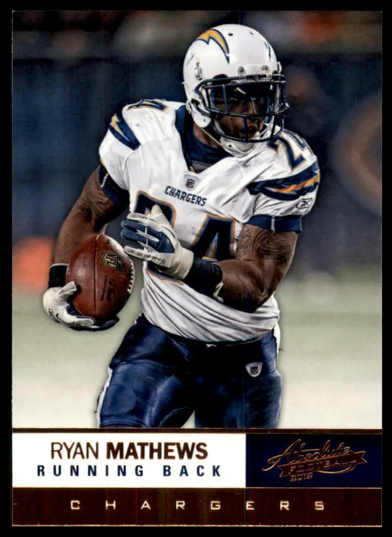 2012 Panini Absolute - Retail Ryan Mathews 78 San Diego Chargers NM - Football Card Single
